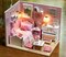 Sunshine Princess Dollhouse Kit - Miniature Wizardi Roombox Kit with LED Light F07M51-71-3015